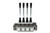 12 Series Directional Control Valve: 4 Spool, 4-way 3 pos. tandem center, SAE 8