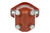 Salami 2PE Series Gear Pump- 0.40 (6.5) Displ., SAE-A 2 Bolt Mount, 5/8-9T SPLINE, Clockwise Rotation