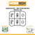 Hose Box, (SAE 8) ORFS - ORB Mini Pack, 4 Adapters, 6 Face Seal & ORB O-rings-90 Durometer, Model #HBE2002-006