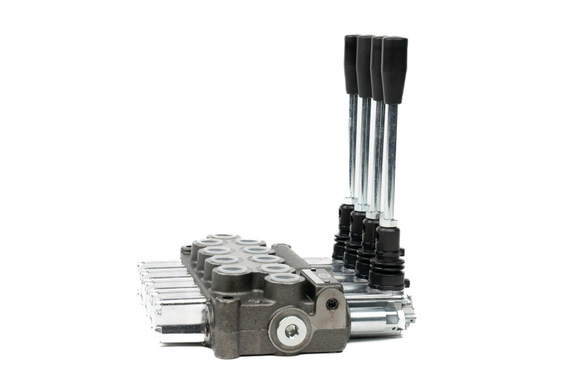 12 Series Directional Control Valve: 4 Spool, 4-way 3 pos. tandem center, SAE 8