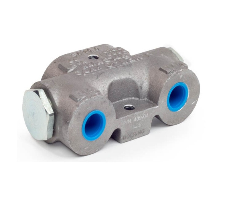 Metro Lock Valve - Single Circuit, 20 GPM, 1/2 NPT Inlet/Outlet Ports, 3000 PSI