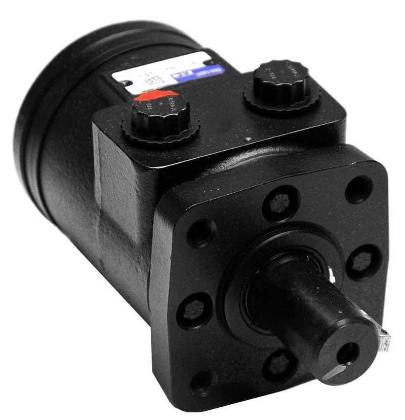 Char-Lynn H Series Motor with 4-Bolt Flange, 4.5 CID, 1/2 NPT Ports, 1 Keyed Shaft, 1800 PSI