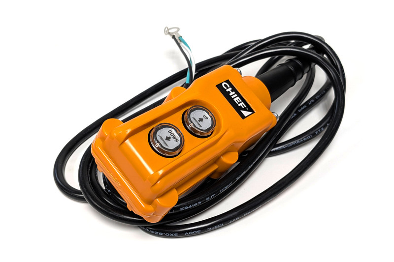 HPU Remote Control: Single-Acting, 2-button, 3-wire, 10 ft. Cord