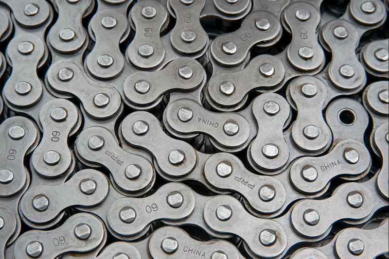 Riveted Roller Chain - Heavy Duty Series: 60H Chain Size, 10 ft