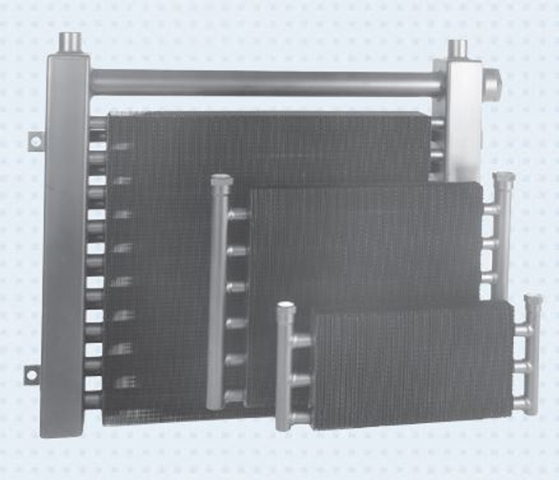 Thermal Transfer Oil Cooler DH Series: 3-25 GPM, 12.73 L x 21 W x 1.5, 3/4 NPT