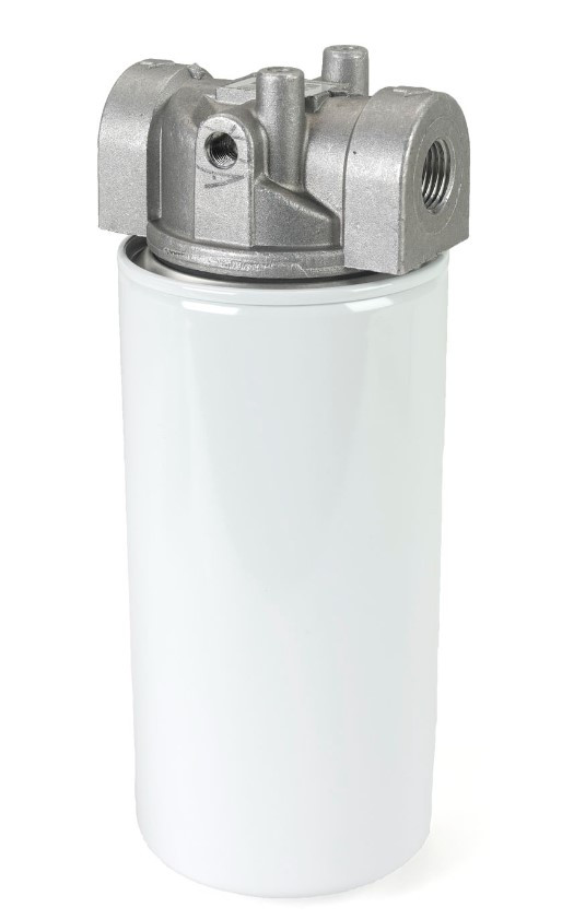 Lenz Spin-On Filters Assembly: 10 Micron, 3/4 NPTF Port, 15 PSI Bypass