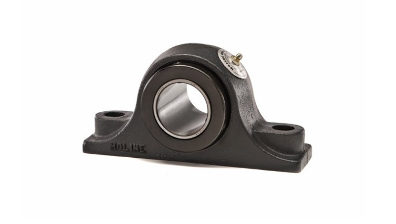 Pillow Block (Type E) - 2-Bolt - 3 7/16 ID, Set Screw Collar