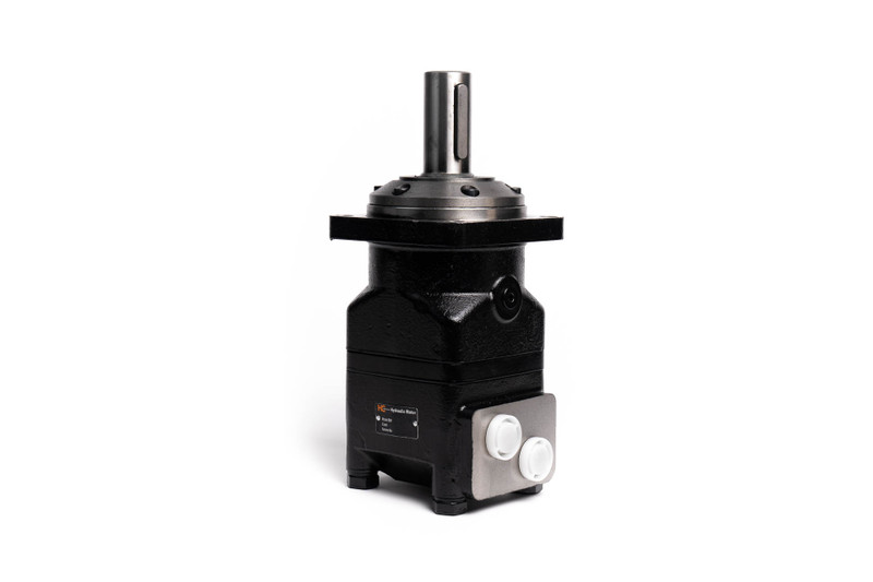 BMT Hydraulic Motor: 30.51 CID, 1 1/2” Straight Parallel Key Shaft, 1015 PSI, Staggered SAE 12 Ports