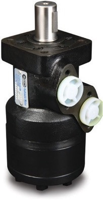 BM2 Hydraulic Motor, 12.2 (200) Displ., 1/2 NPT Ports, 1” Straight Key Shaft, 4 Bolt Flange
