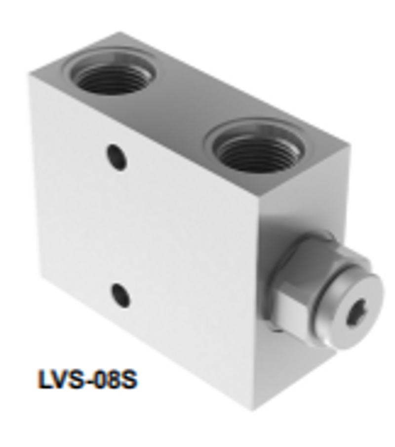 Hydro Custom In-line Single PO Check Valves - SAE-08 Port Size, 1:7 Pilot Ratio, 9.2 GPM, 65 PSI Cracking Pressure