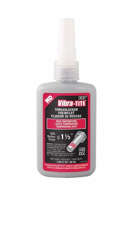 Thread Sealant High Temperature, red, 50 ML Bottles