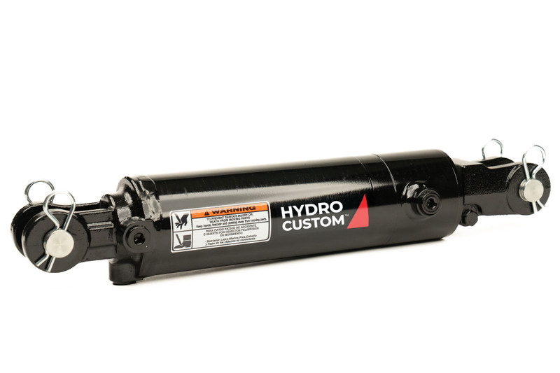 WC 2 x 8 ASAE Welded Clevis Hydraulic Cylinder: 1.125 Rod Dia., 3000 PSI