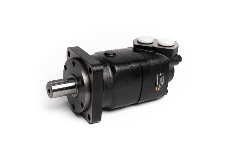 BM6 Hydraulic Motor: 24.1 CID, 1 1/2” Straight Parallel Key Shaft, 725 PSI, Internal Drain Style SAE 16 Ports