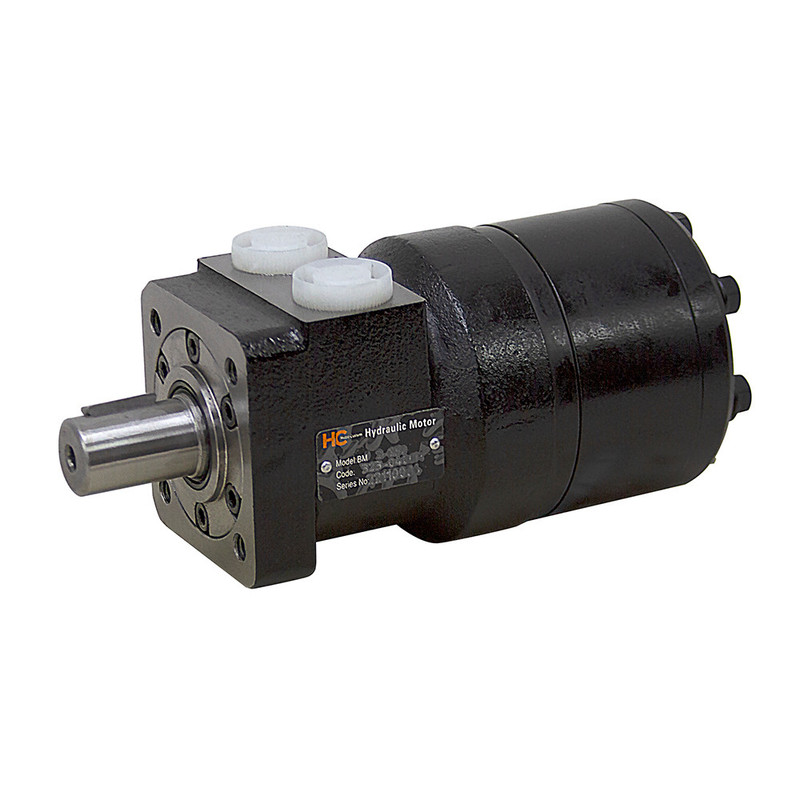 BM2 Hydraulic Motor: 19.22 CID, 1” Straight Woodruff Key Shaft, 4-Bolt Flange, 1305 PSI, Parallel SAE 10 Ports
