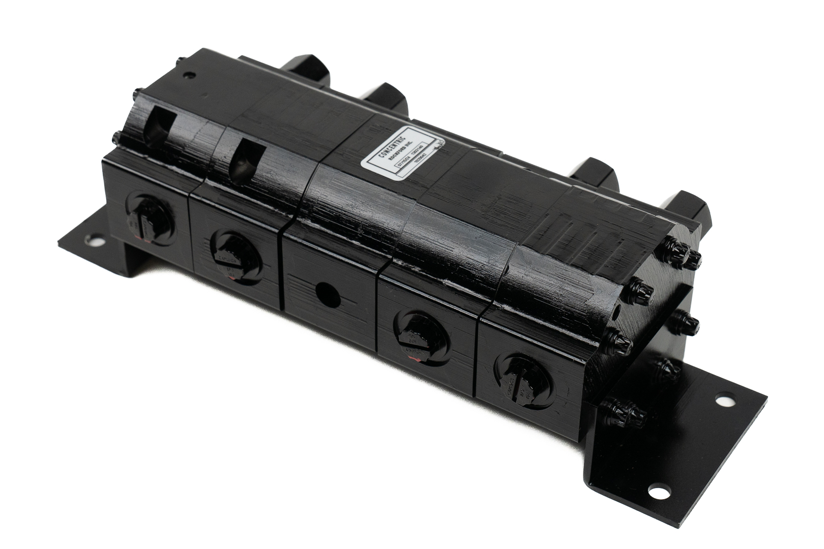 Concentric Rotary Flow Dividers: 0.129 CID per section, 1.2-2.5