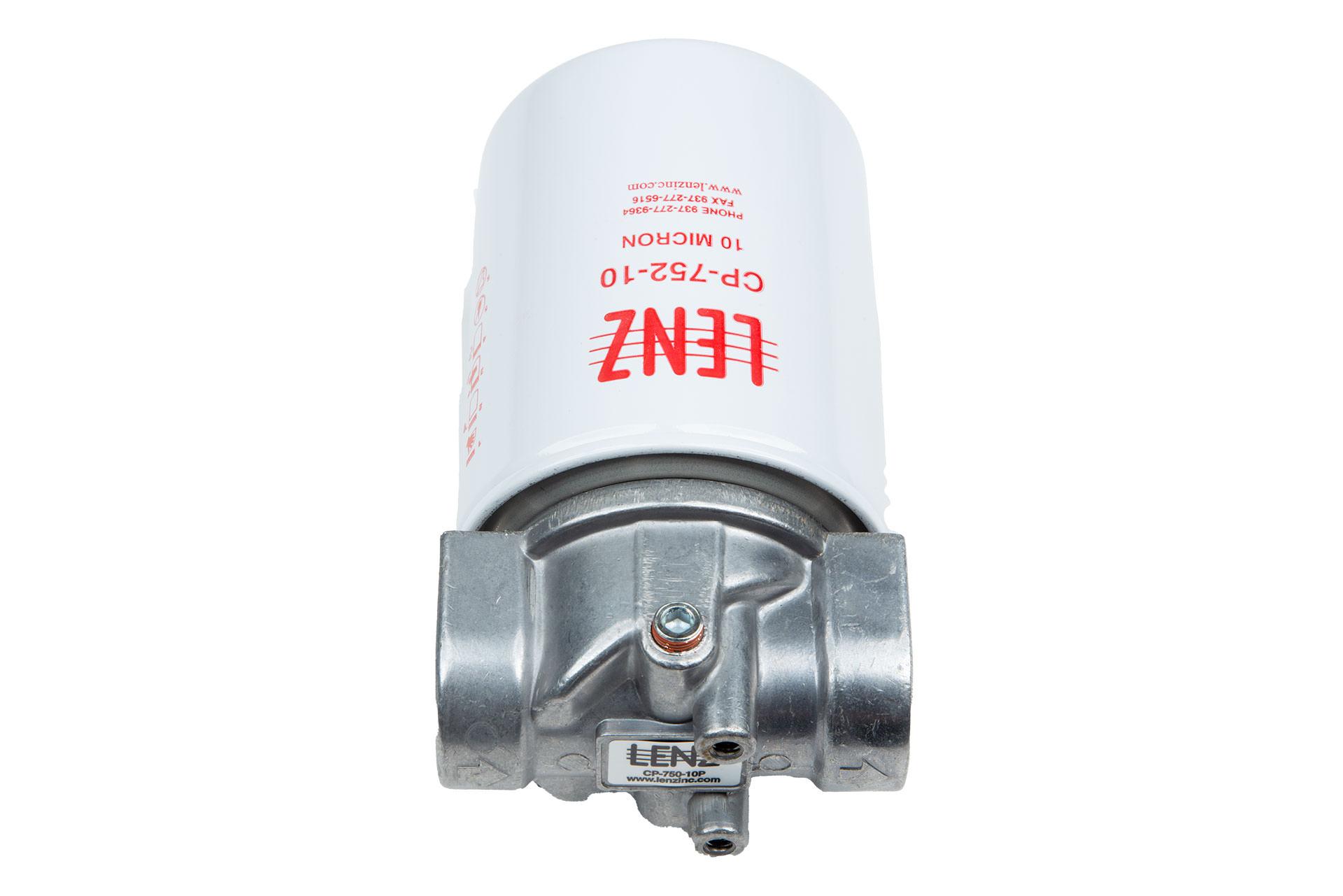 Lenz Spin-On Filters Assembly: 10 Micron, 3/4 NPTF Port, 15