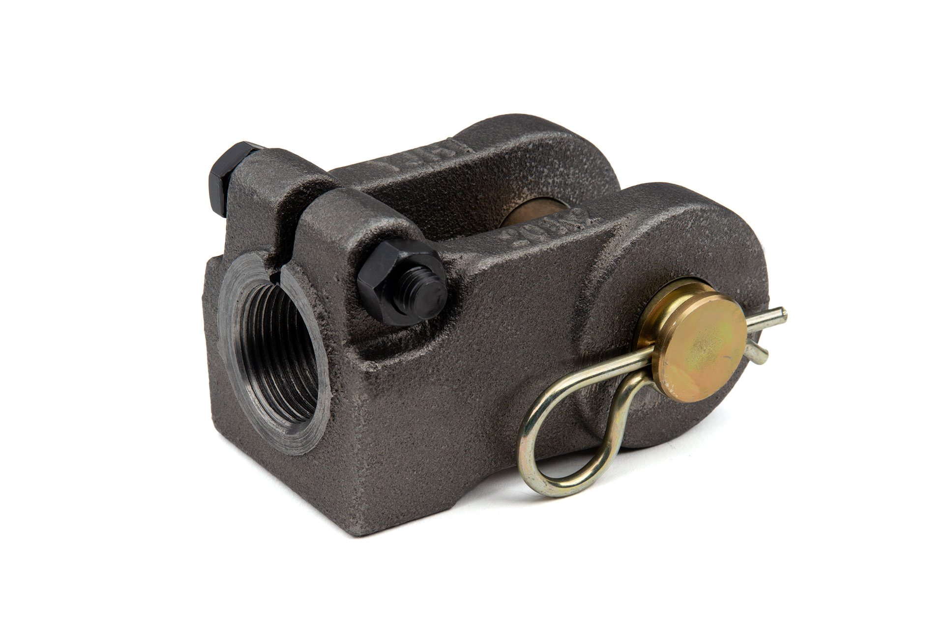 Rod End Replacement Clevis, 1 1/4 -12 UNF thread, 1 Pin, with pin