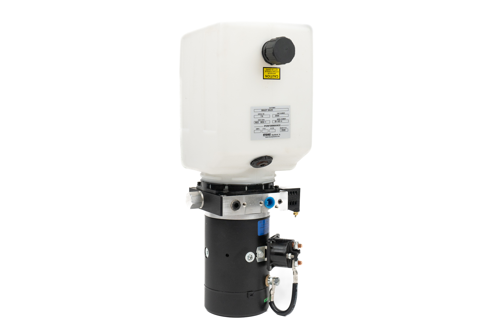 SPX Hydraulic Power Unit 12V DC, Single Acting, 1.4 GPM, 3/8 NPT