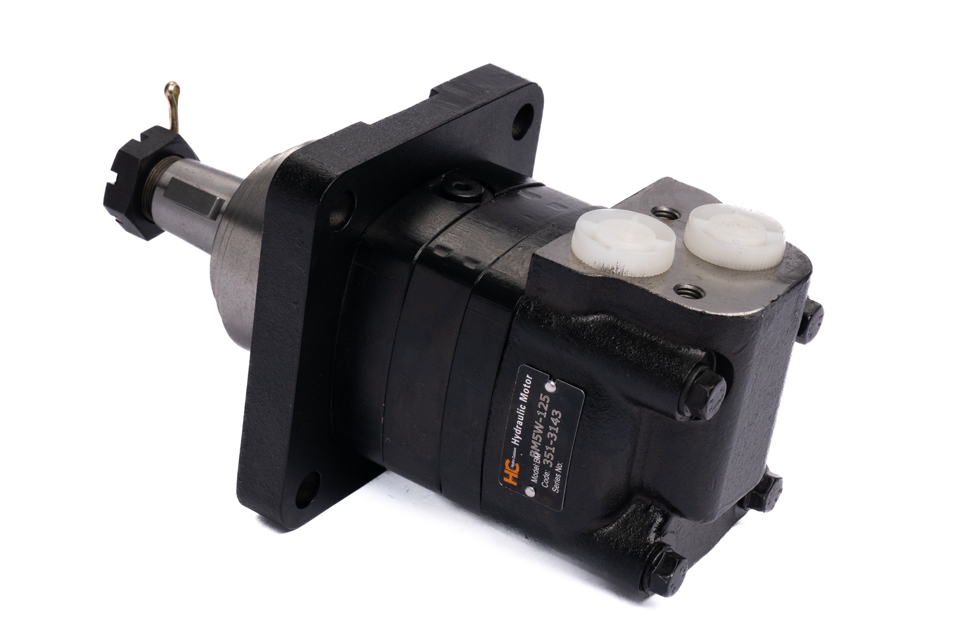 BM5W Hydraulic Motor: 18.61 CID, 1 1/4” Taper 1:8 Woodruff Key