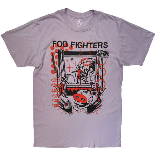 Foo Fighters Unisex T-Shirt Devil In The Window (Purple)