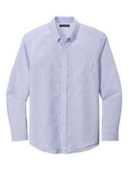 SALE - W657 - Port Authority SuperPro Oxford Stripe Shirt
