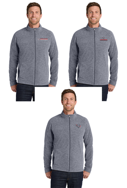 F235 - Port Authority Heather Microfleece Full-Zip Jacket