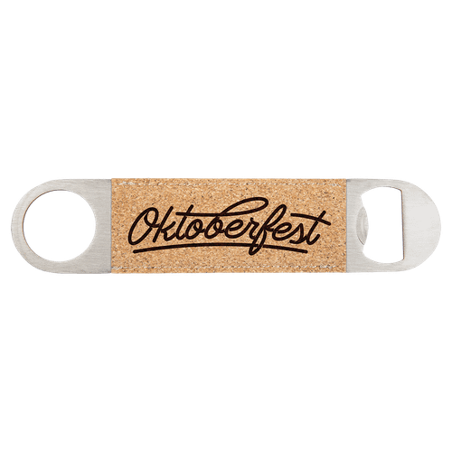 1 1/2" x 7" Cork Bottle Opener — supplier item before personalization