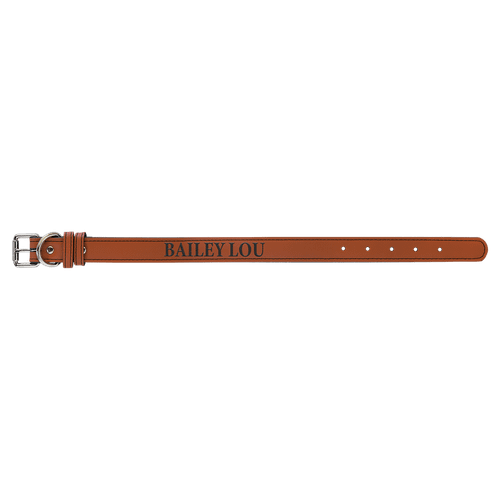 Small 15" x 3/4" Rawhide Laserable Leatherette Dog Collar — supplier item before personalization