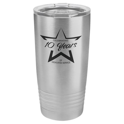 Polar Camel 20 oz. Stainless Steel Ringneck Tumbler with Standard Lid — supplier item before personalization