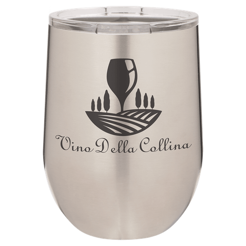 Polar Camel 12 oz. Stainless Steel Stemless Wine Tumbler with Standard Lid — supplier item before personalization
