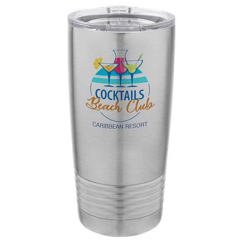 Sublimatable Polar Camel 20 oz. Stainless Steel Vacuum Insulated Tumbler w/Lid — supplier item before personalization