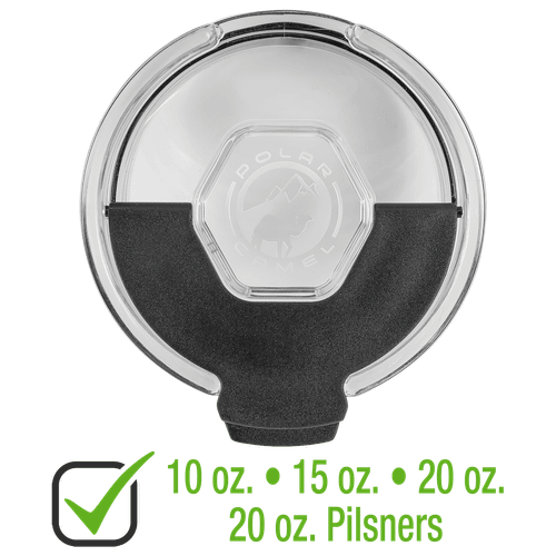 Snap Lid for 10, 15, 16, 20 oz. Polar Camel Tumblers or 20 oz. Pilsners — supplier item before personalization