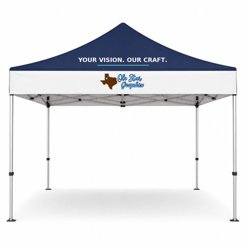10ft Event Tent — Ole Star Graphix branded product mockup; illustrative rendering.