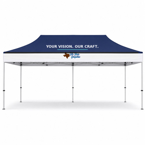 15ft Event Tent — Ole Star Graphix branded product mockup; illustrative rendering.