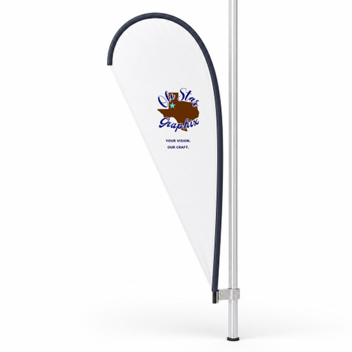 Tent Flag — Ole Star Graphix branded product mockup; illustrative rendering.