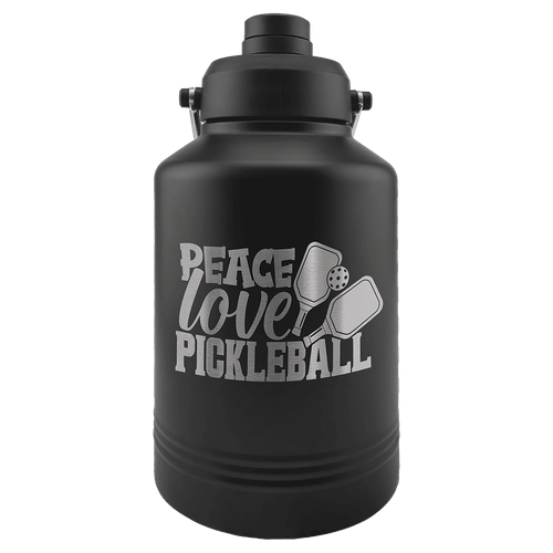 Polar Camel 128 oz. Black Vacuum Insulated Jug with Chug Lid and Easy-Carry Handle — supplier item before personalization