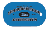 1 1/8" x 2" White Sublimatable UVSub Aluminum Dog Tag — supplier item before personalization