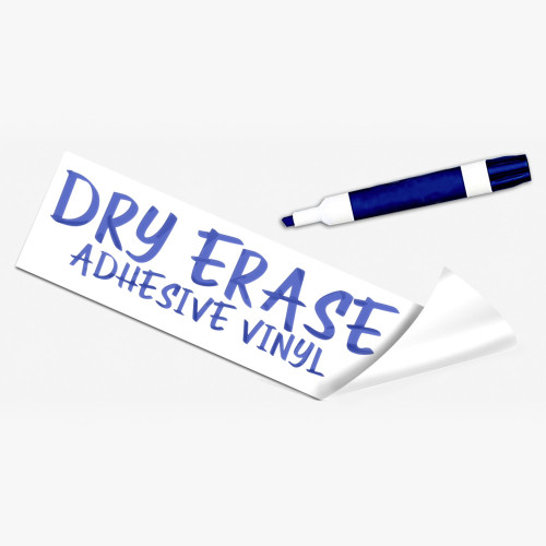 Dry Erase Adhesive Vinyl — supplier product example; customer artwork varies