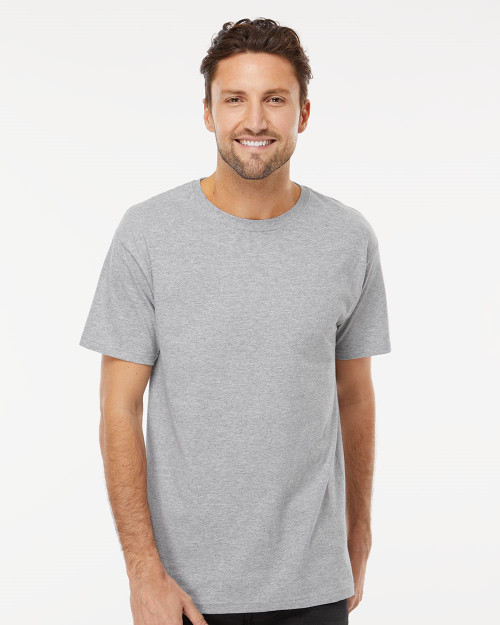 Supplier model photo: M&O 4800. Blank garment; not a decorated or color-specific preview.