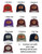 Leather Patch Shapes — numbered shape reference and contour-cut logo option