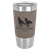 Polar Camel 20 oz. Gray Leatherette Grip Tumbler with Standard Lid — supplier item before personalization