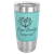 Polar Camel 20 oz. Teal Leatherette Grip Tumbler with Standard Lid — supplier item before personalization