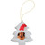 Subli-Tru Tree Ornament with Gold String — supplier item before personalization