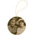 Subli-Tru Round Ornament with Gold String — supplier item before personalization