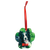 3 3/4" x 3 1/2" Paw Sublimatable Acrylic Ornament with Red Ribbon — supplier item before personalization