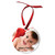 2.75" Semi-Gloss White Unisub Aluminum Round Ornament, 1-Sided — supplier item before personalization
