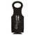 Black/Silver Laserable Leatherette Wine Bag — supplier item before personalization