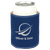 3 3/4" Blue/Silver Laserable Leatherette Beverage Holder — supplier item before personalization