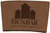 3" Dark Brown Laserable Leatherette Mug Sleeve — supplier item before personalization