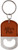 Oval Rawhide Laserable Leatherette Bottle Opener Keychain — supplier item before personalization